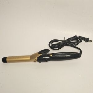 Conair CD102 1¼” Curling Iron Gold Black Ceramic Barrel Hair Tool